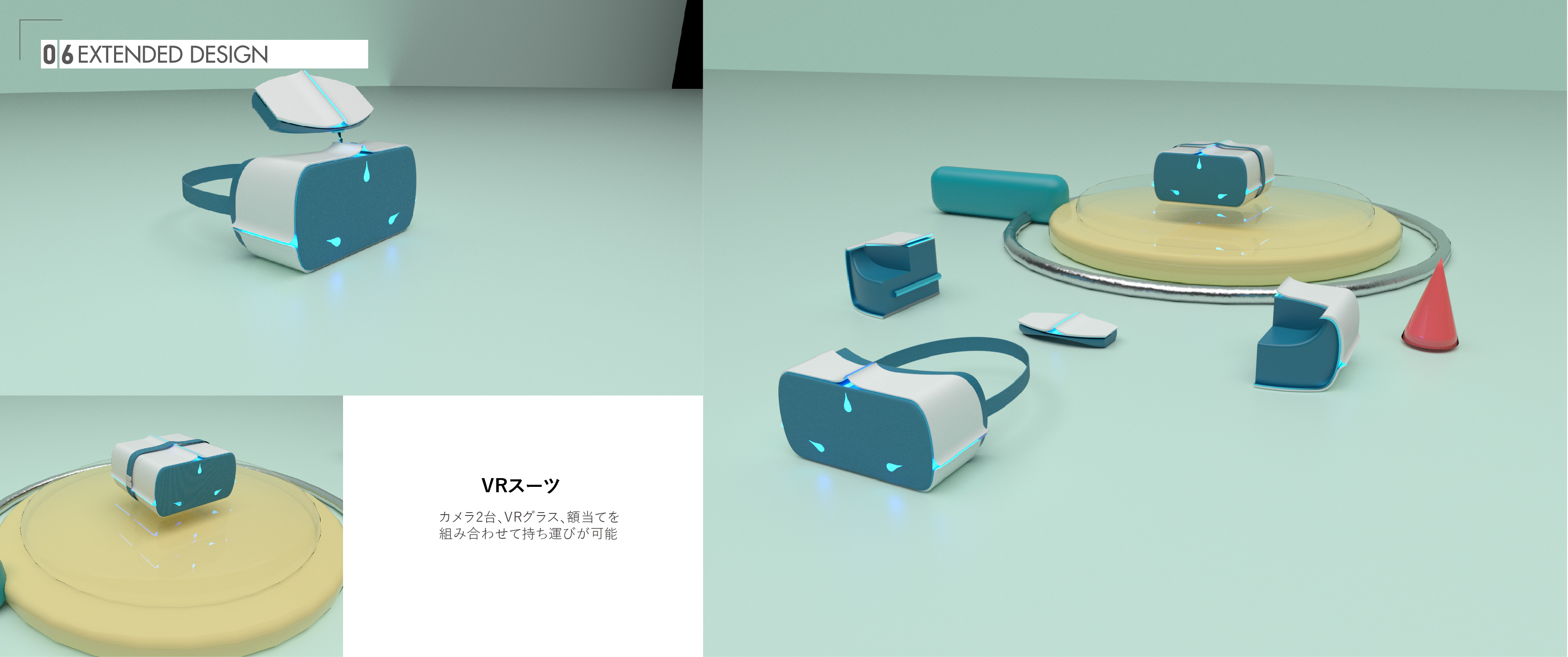 Soul Yoga headset and exercise hardware renders